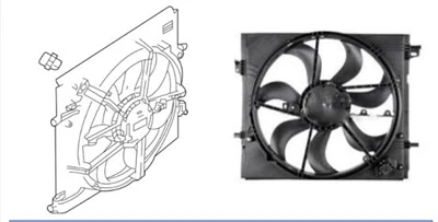 Radiator Fan สำหรับ 2017 Nissan Rogue Sport - คุณภาพ OEM